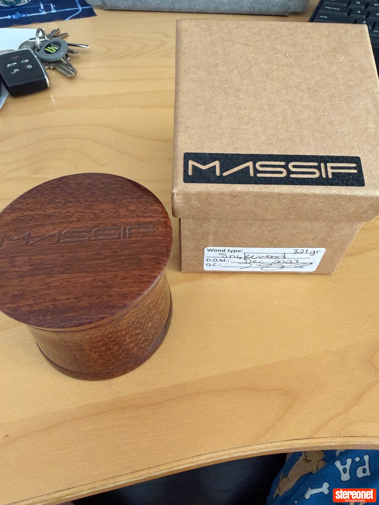 Massif Audio Design Snakewood Record Weight