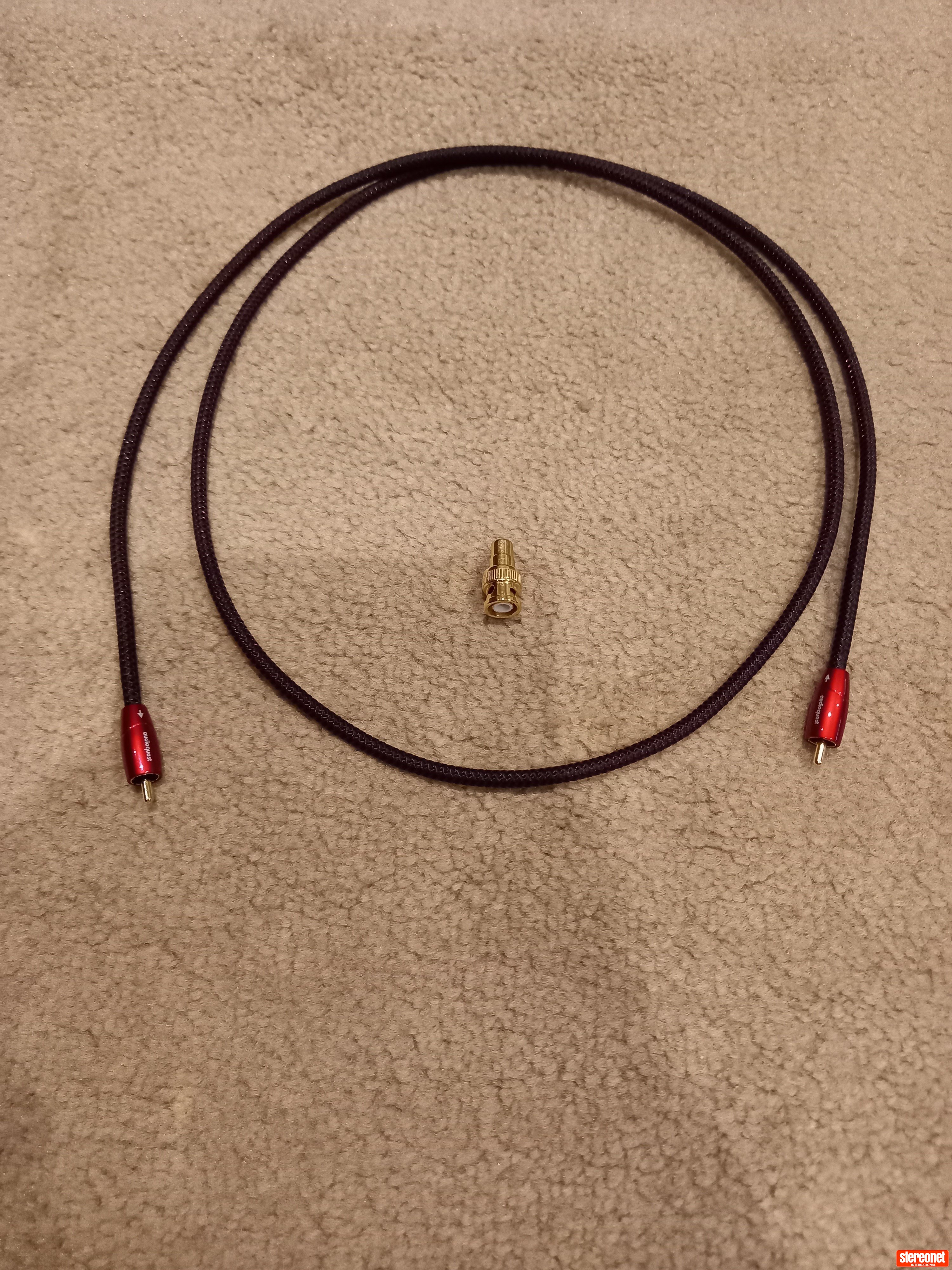 AudioQuest 1.5m Cinnamon Digital RCA to RCA Coaxial Cable