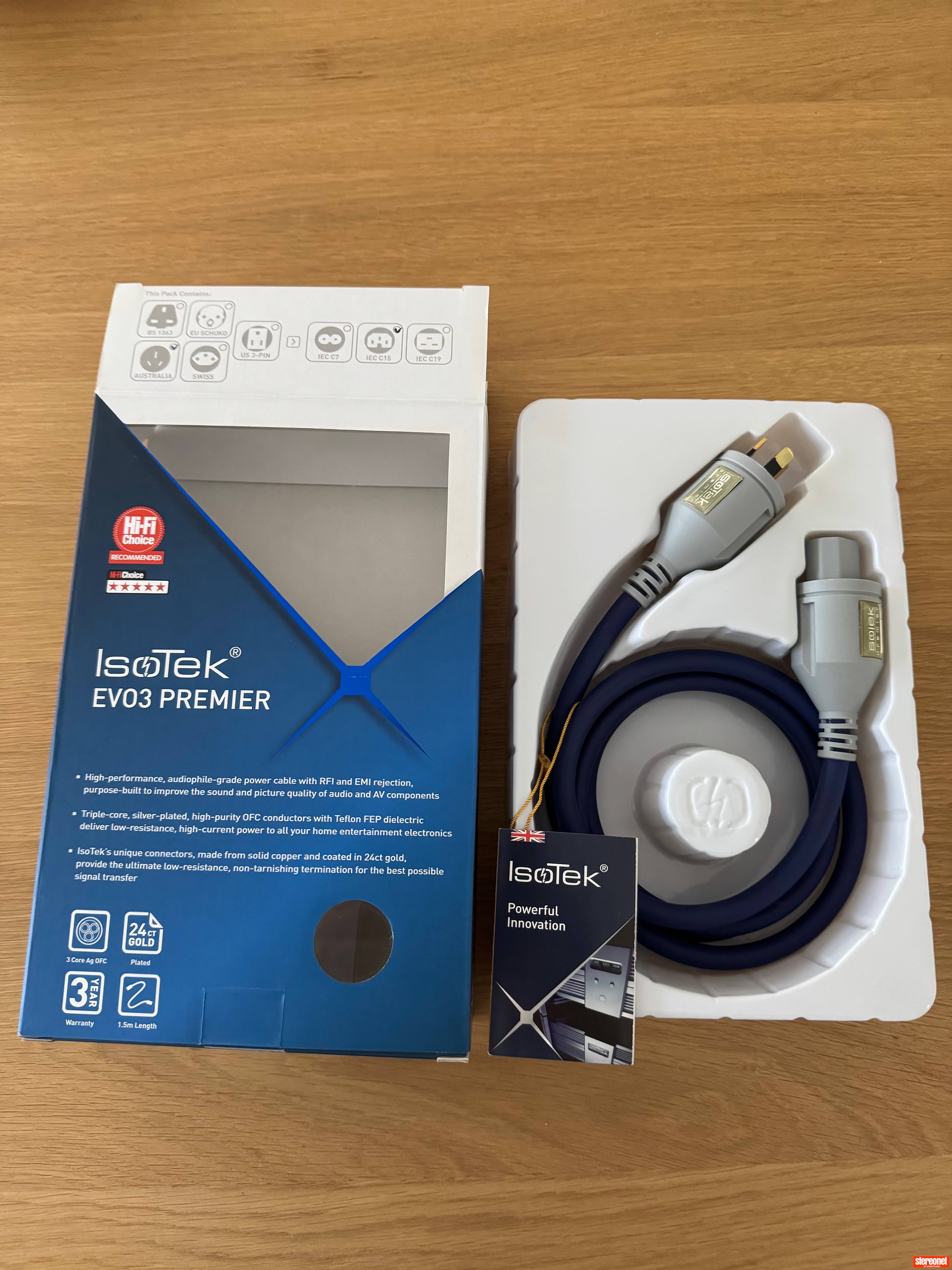 IsoTek Premier EVO3 C15 Power Cable