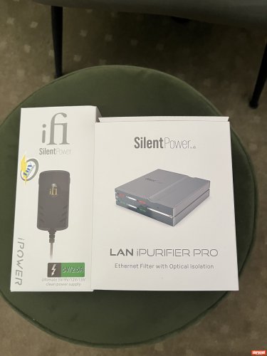 iFi Audio LAN Purifier Pro + ipower power supply mk2 Ethernet Socket Isolator