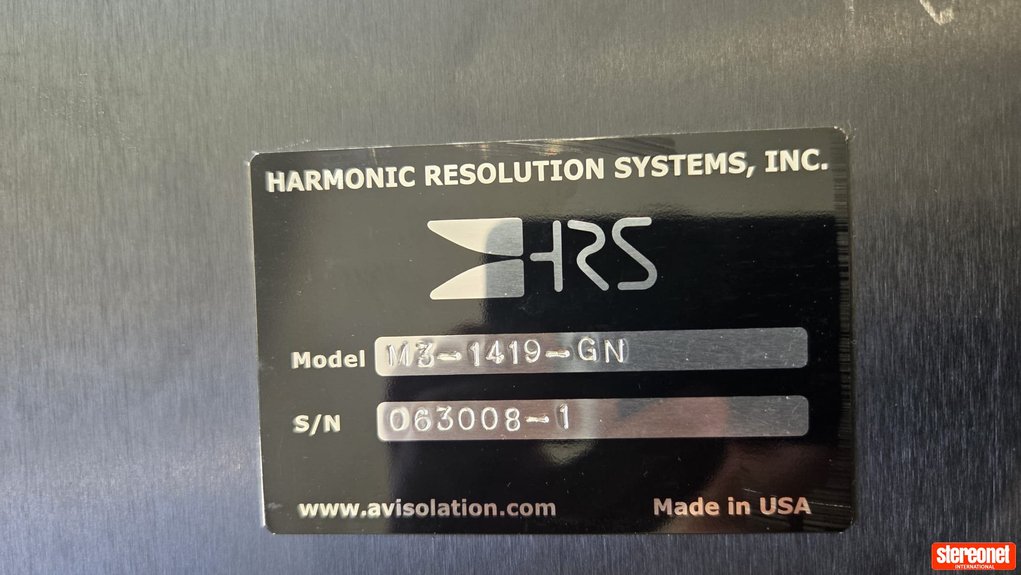 Harmonic Resolution Systems (HRS) HRS M3-1419-GN Rack