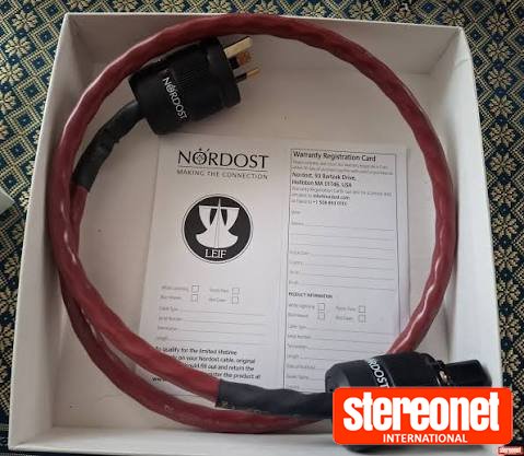 1.5m Nordost Red Dawn Leif Series 2 Power Cable