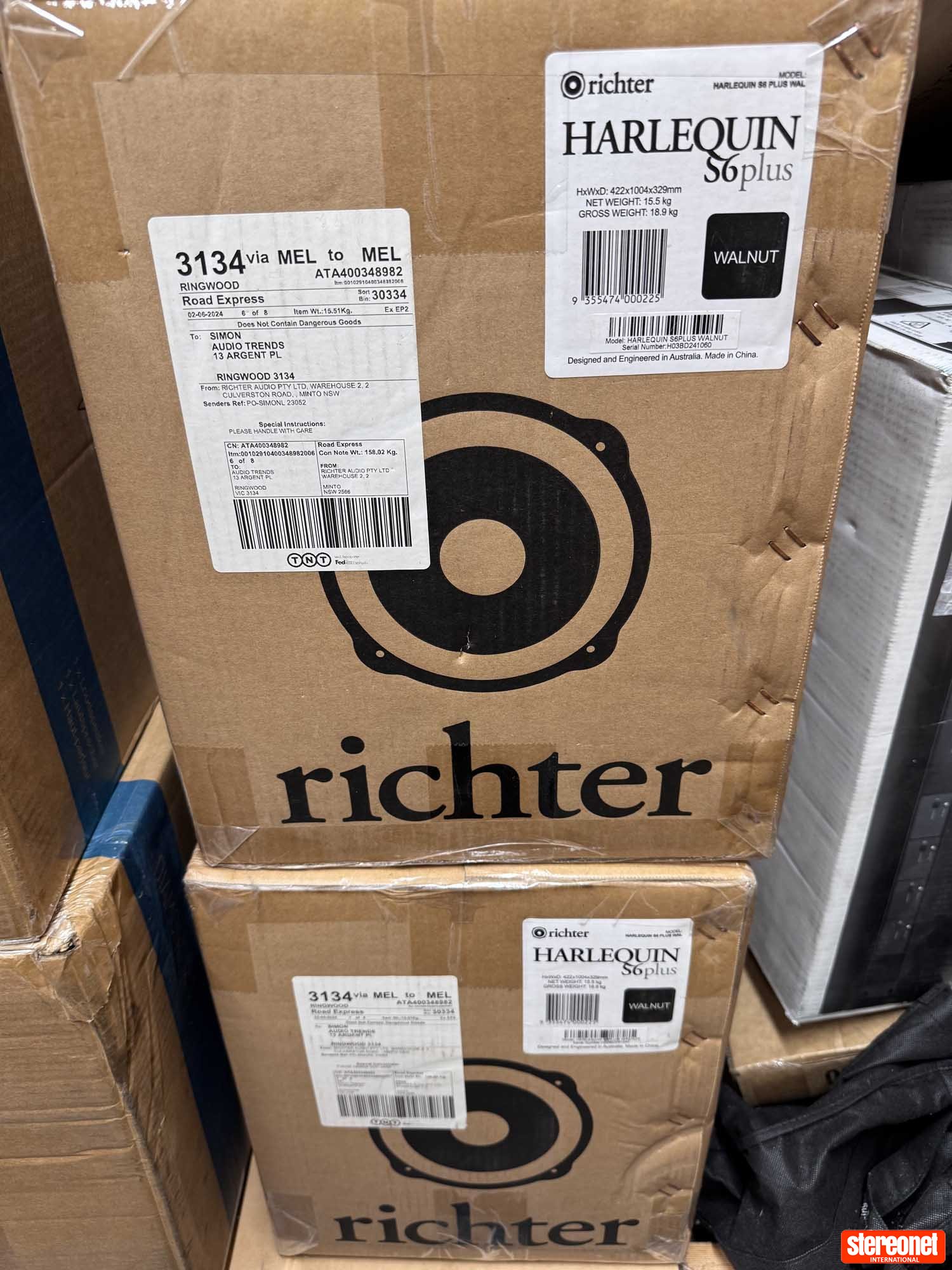 Richter Harlequin S6 Plus Floorstanding Loudspeakers