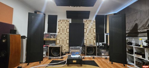 Magnepan 1.7i with GR Research crossover Floorstanding Loudspeakers