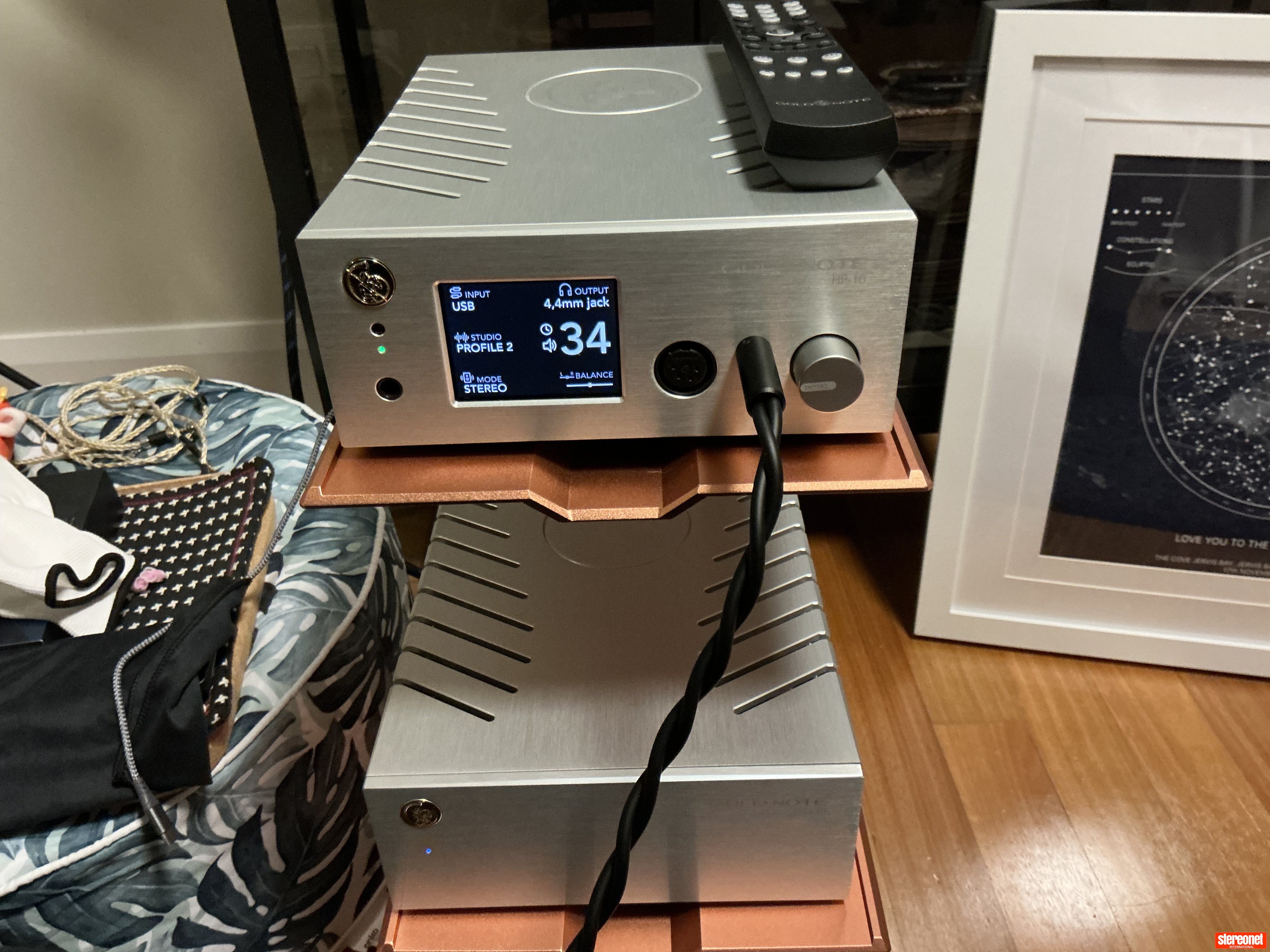 Gold Note HP 10 Deluxe & PSU 10 EVO Headphone Amplifier (with DAC)