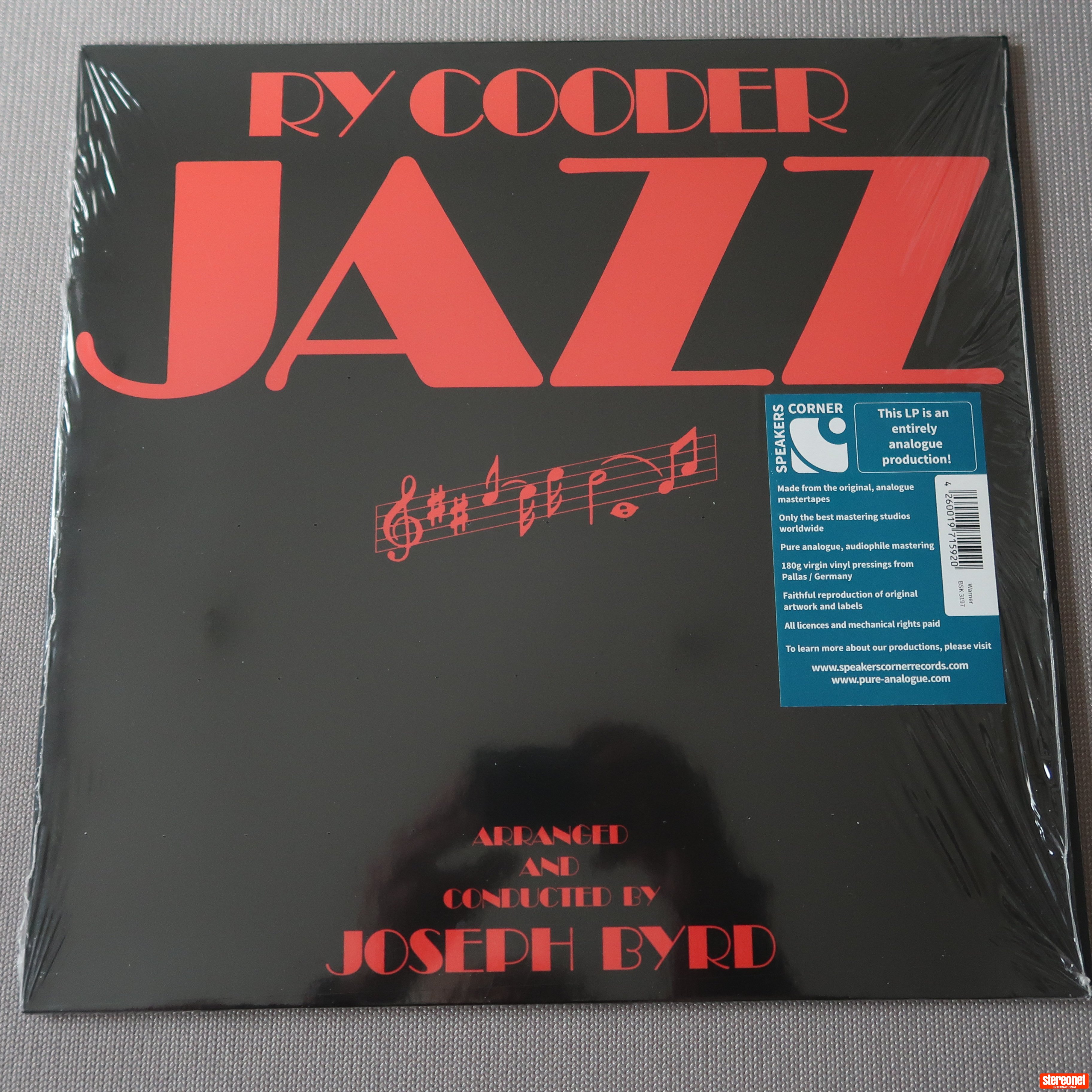 RY COODER - Jazz (Speakers Corner 33 rpm)