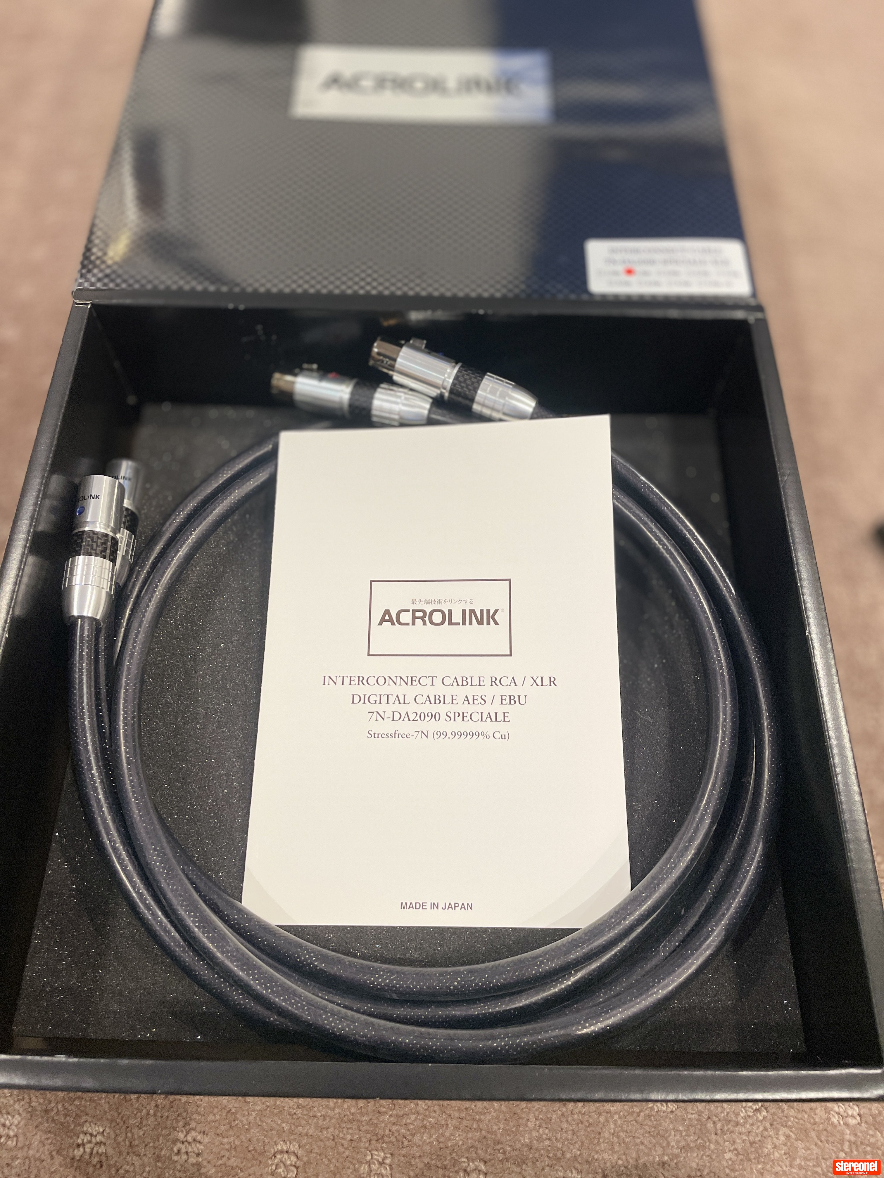 Acrolink 7N DA2090 Speciale (XLR) 1.5M Interconnect Cables (XLR
