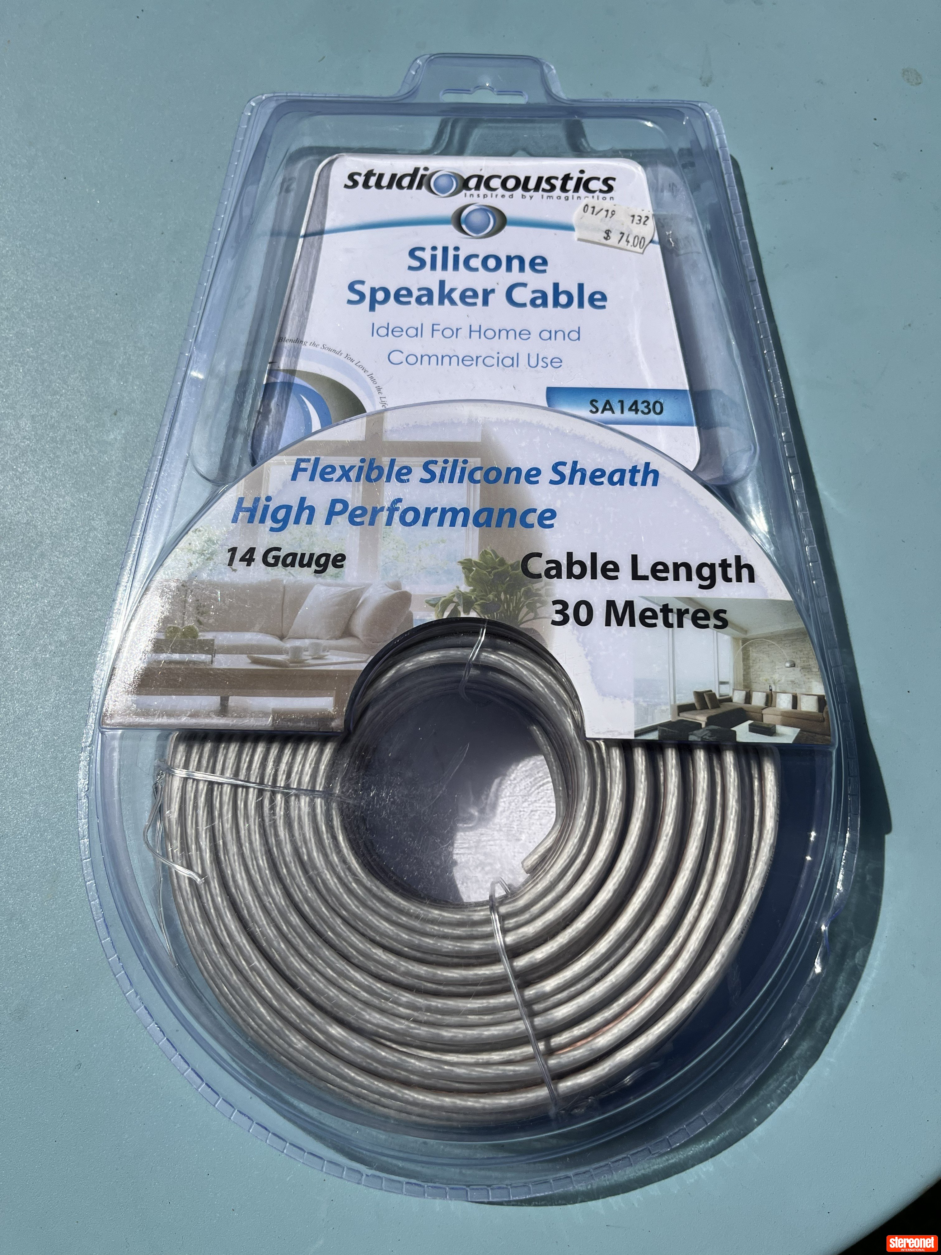 Sound Acoustics 30m Silicon 14AWG Speaker Cables