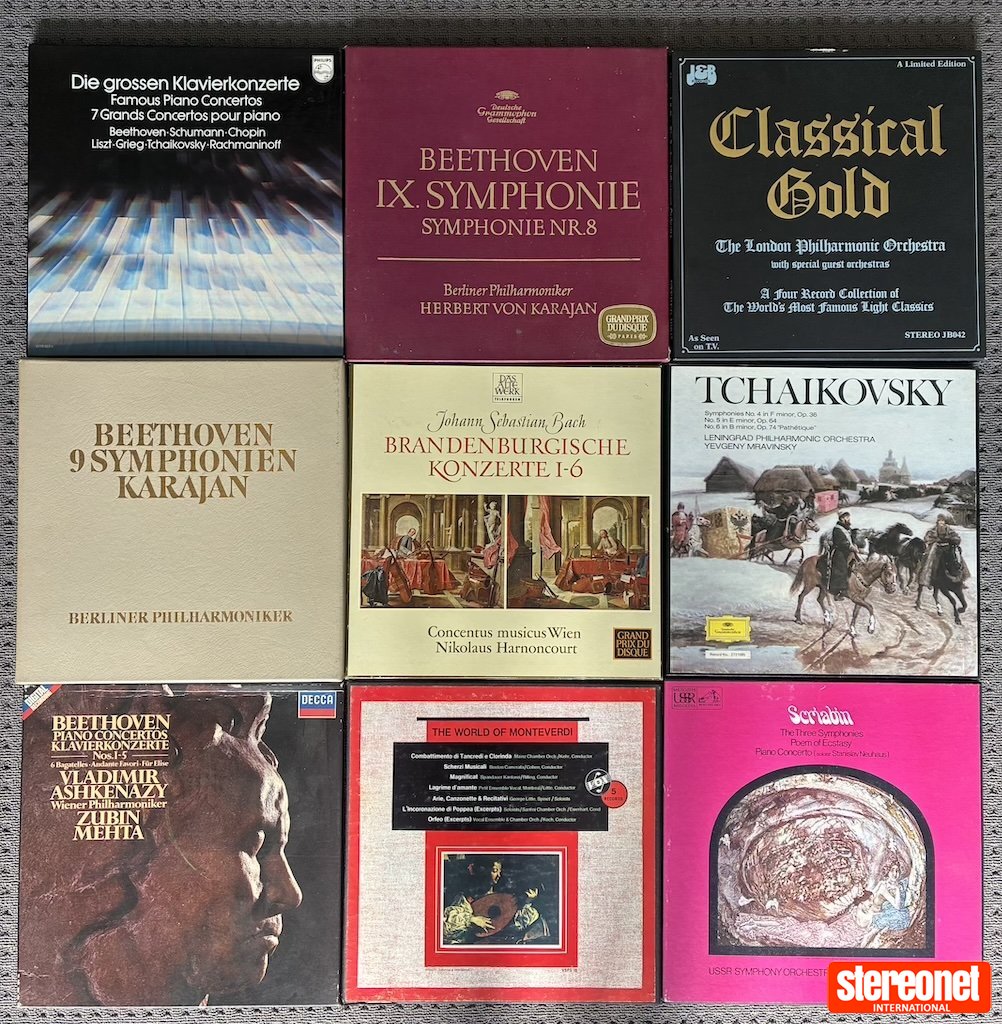 34 x Boxed Set of Limited Edition Classical Vinyl Records (over 150 records)
