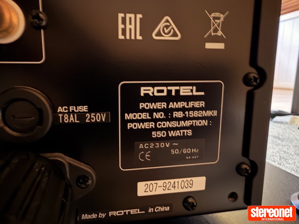 Rotel RB-1582 mkii Power Amplifier - Power Amplifiers - StereoNET