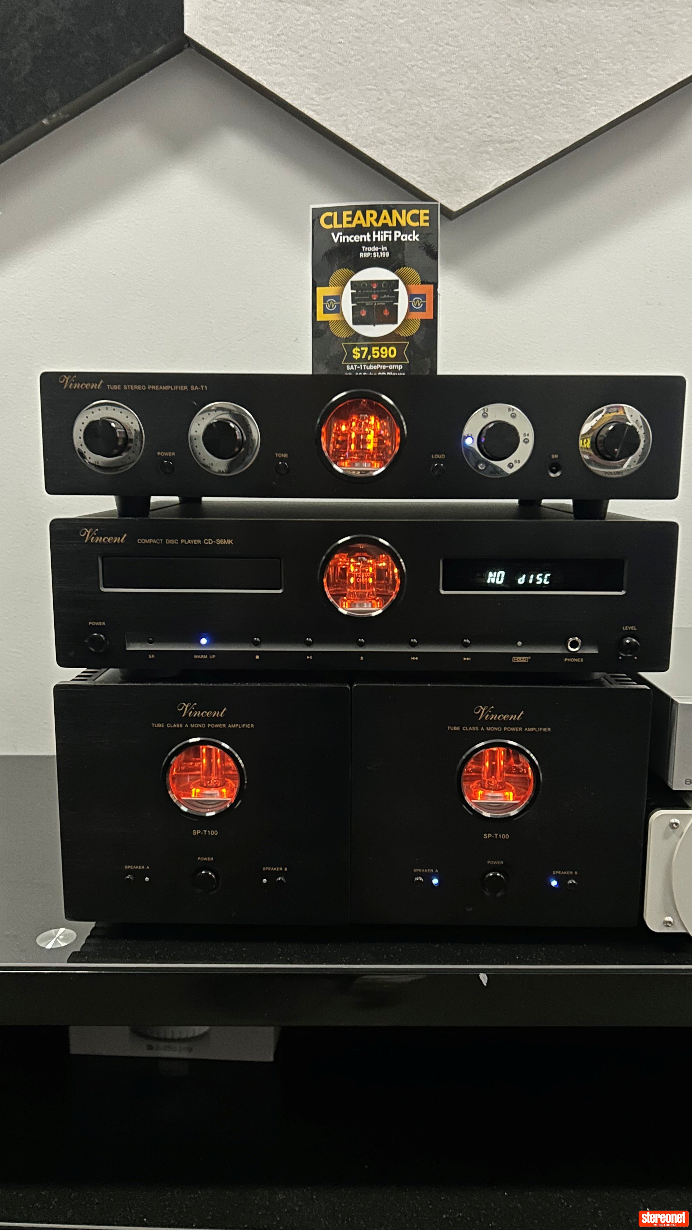 Vincent Audio SAT-1 Tube Pre-amplifier Integrated Amplifier (Valve)