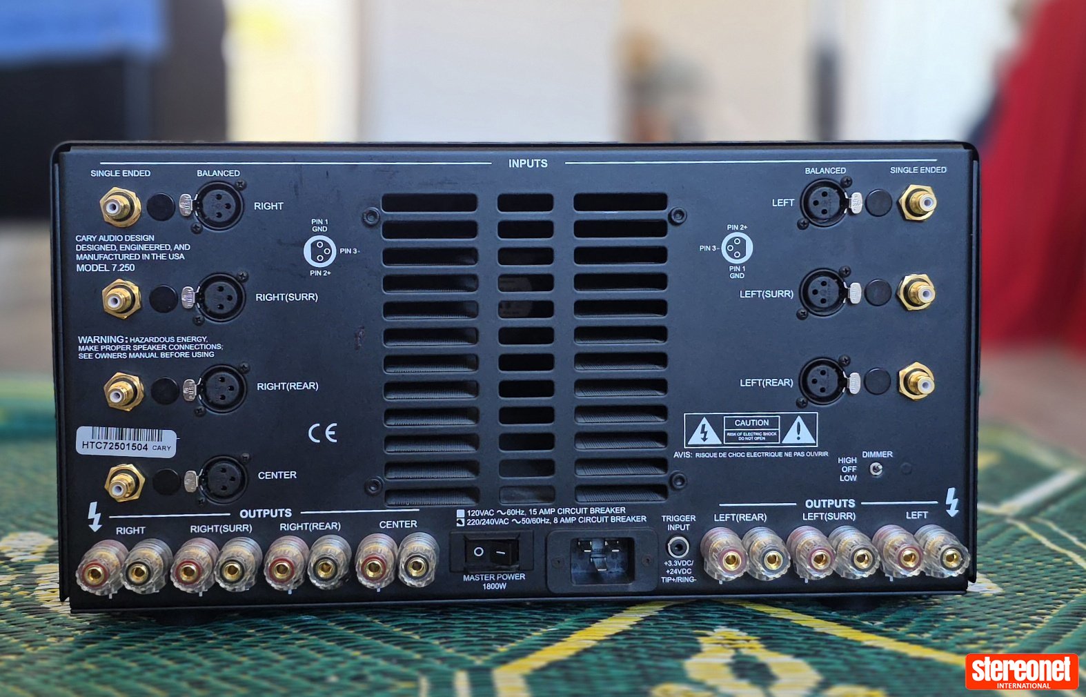 Cary Audio Model 7.250 Multichannel Amplifier