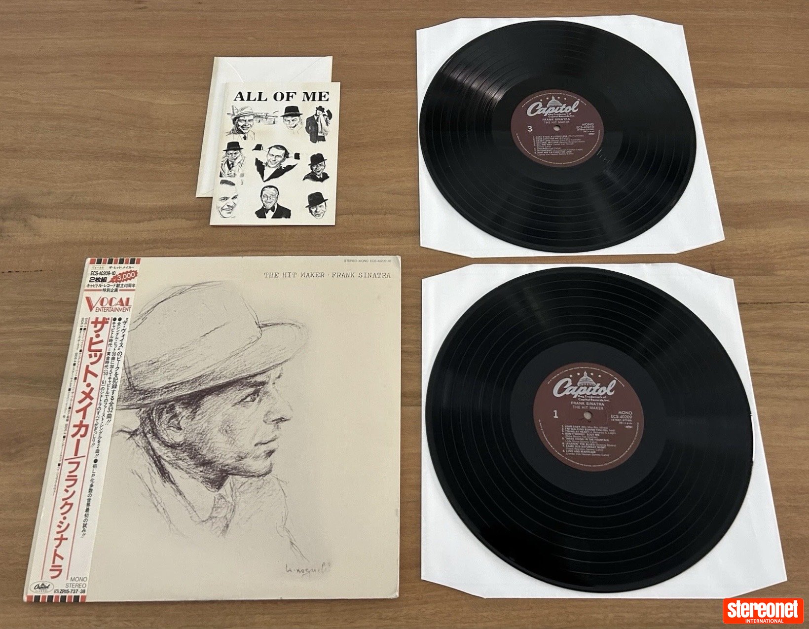 Frank Sinatra "The Hit Maker" 1982 Japan Exclusive with Promo Card