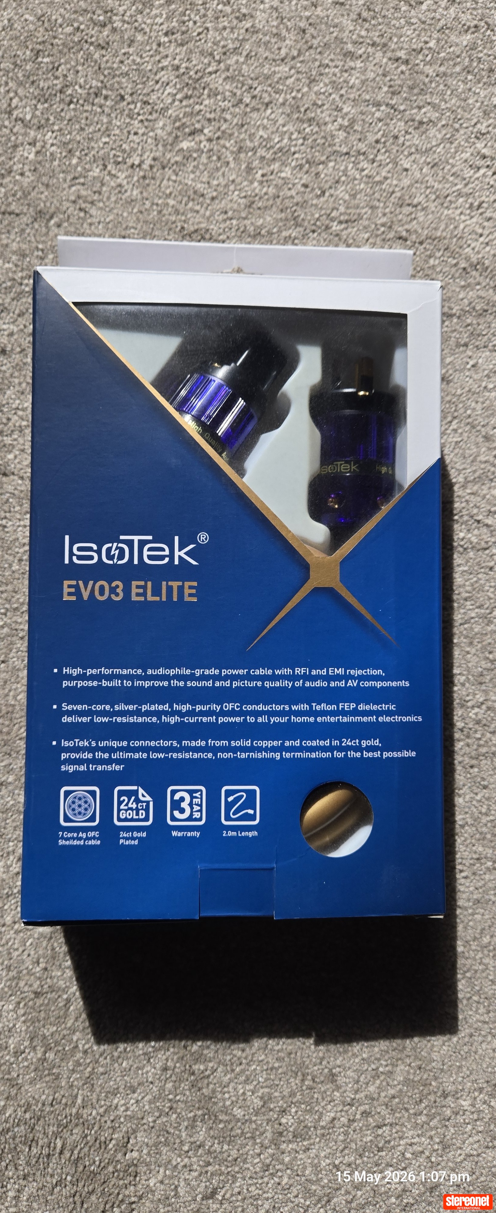 IsoTek EVO3 Elite C19 (High Current) 2m Power Cable