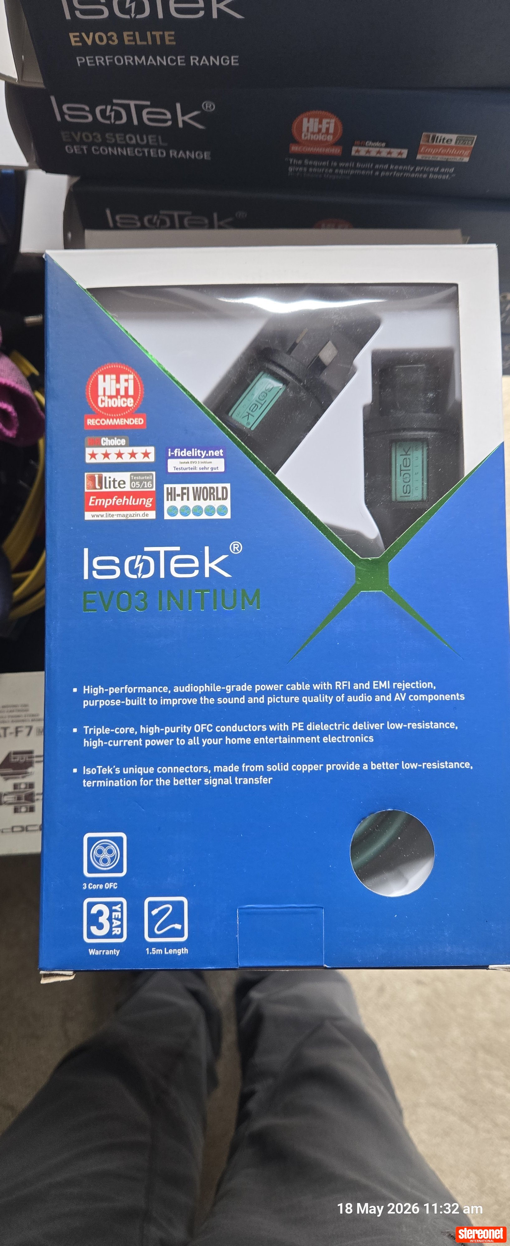 IsoTek Initium 1.5m C13 Power Cable Power Cable