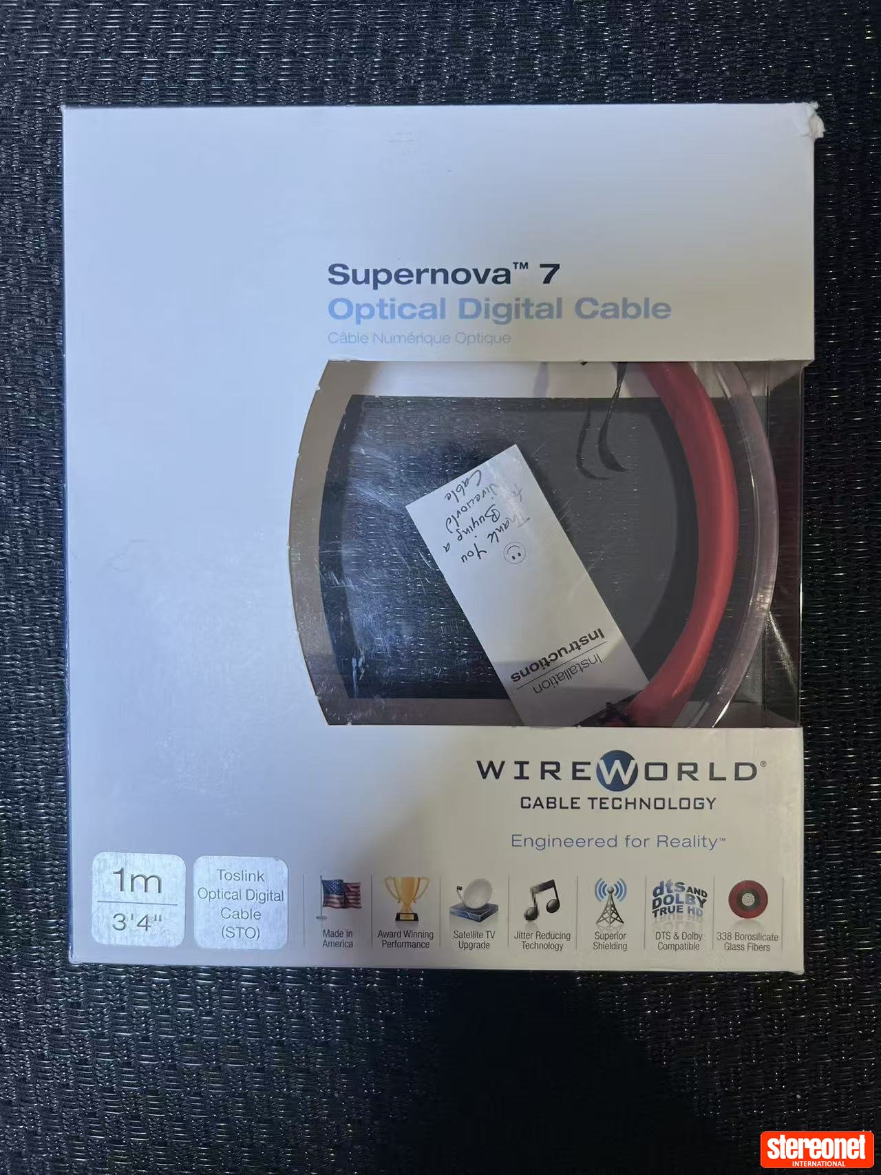 Wireworld Supernova 7 Optical Cable