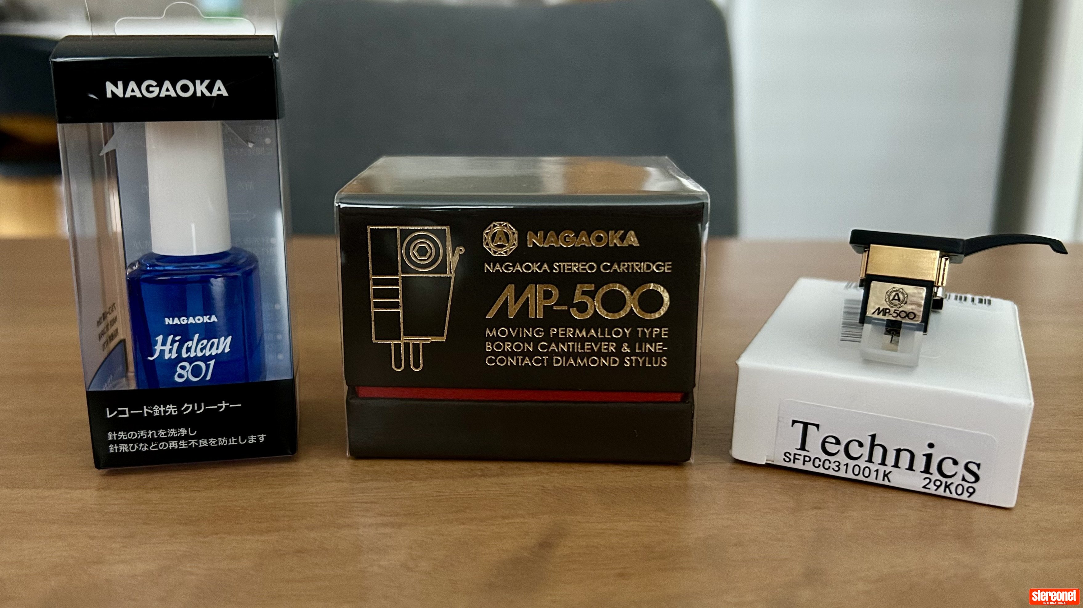 Nagaoka MP-500 Cartridge + Technics Headshell + Nagaoka AM-801/2 Fluid Package Phono Cartridge (MI)