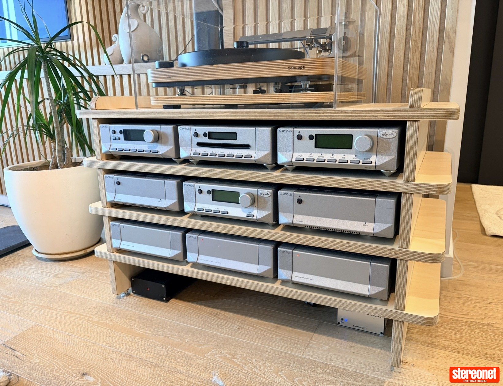 Custom 4 shelf audio stand. AV Rack / Cabinet