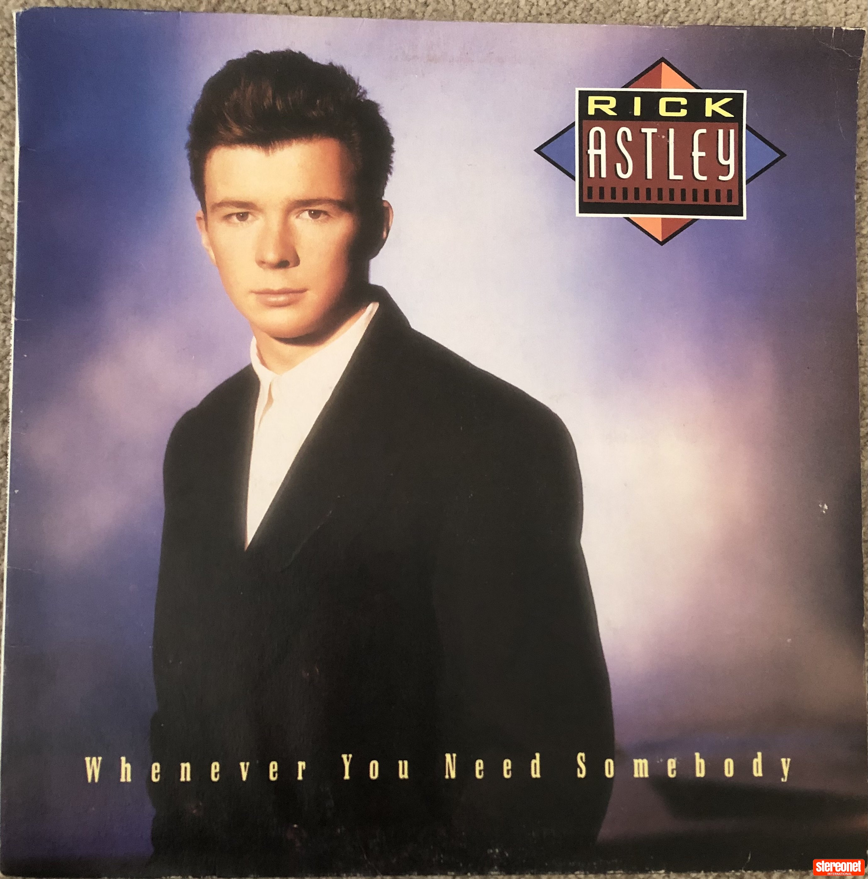 Rick Astley - Whenever You Need Somebody Vinyl Record (LP)