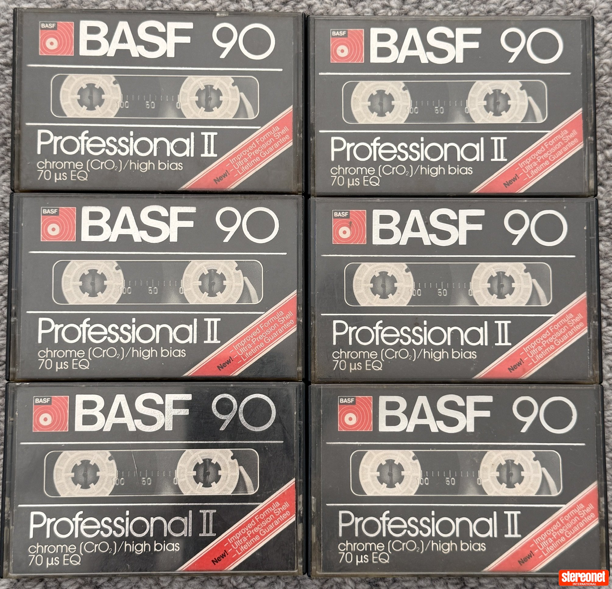 BASF Professional II Chrome CrO2 Type II 90 Cassette Tapes