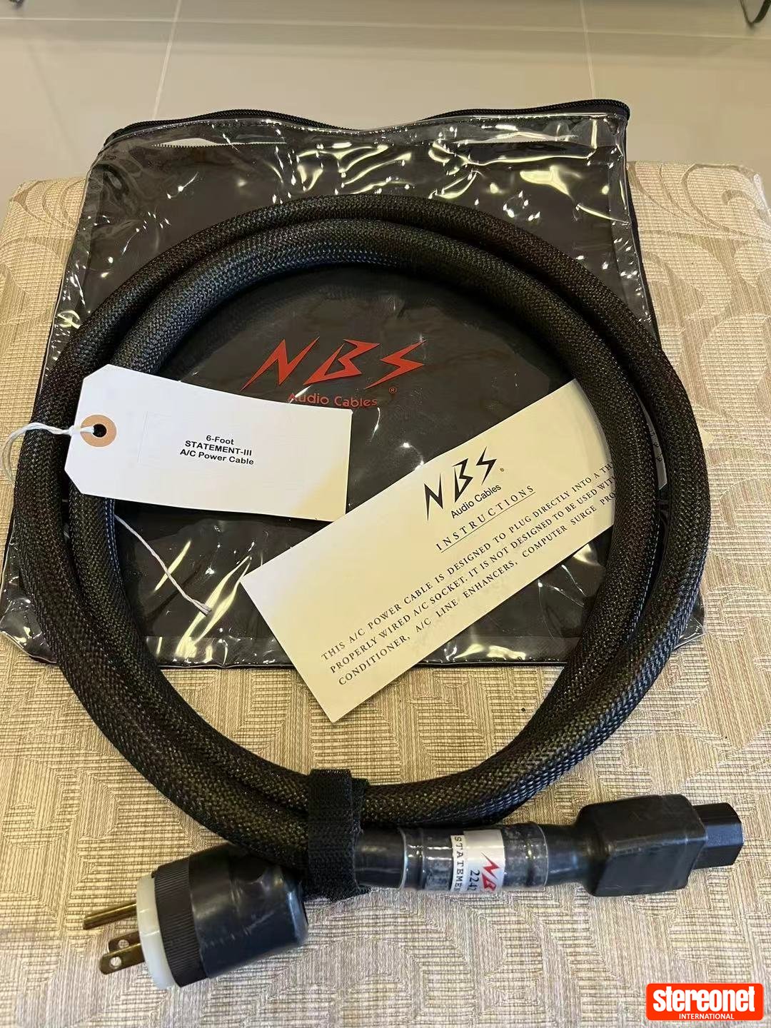 NBS Cables Statement III A/C Power Cable (6FT) Power Cable