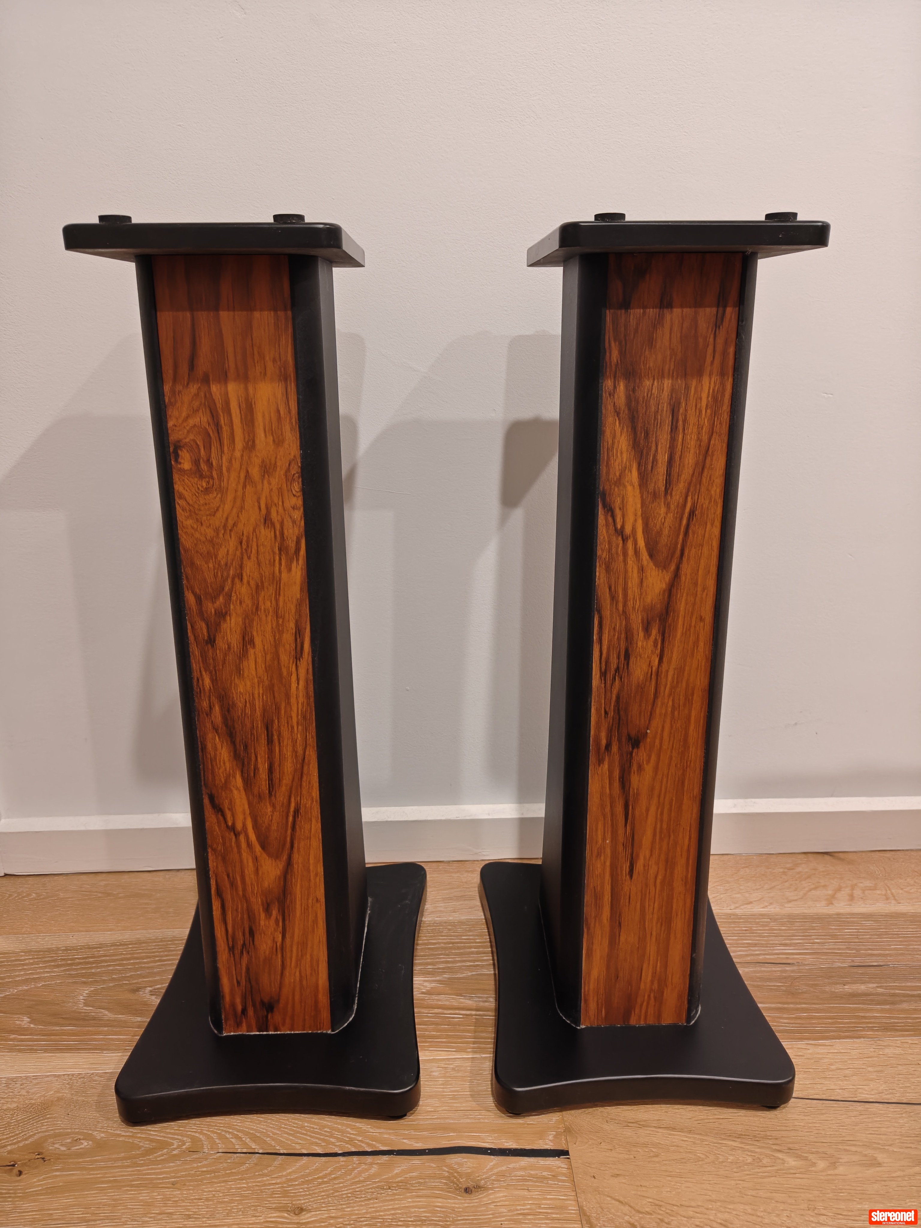 Generic Modern Wood-Texture Speaker Stands Speaker Stands