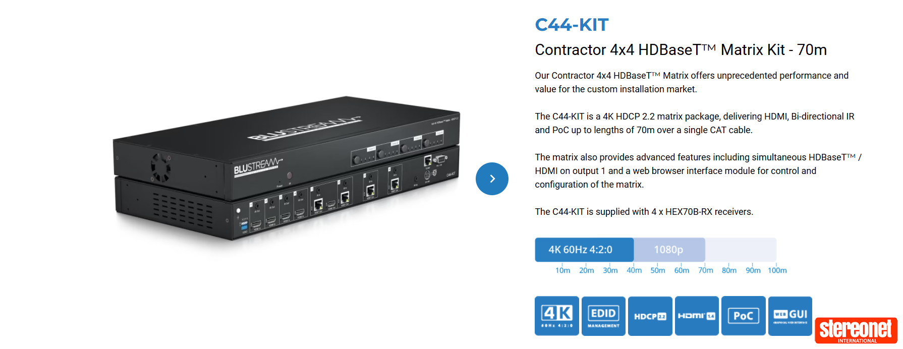 Blustream C44-Kit Video Processor