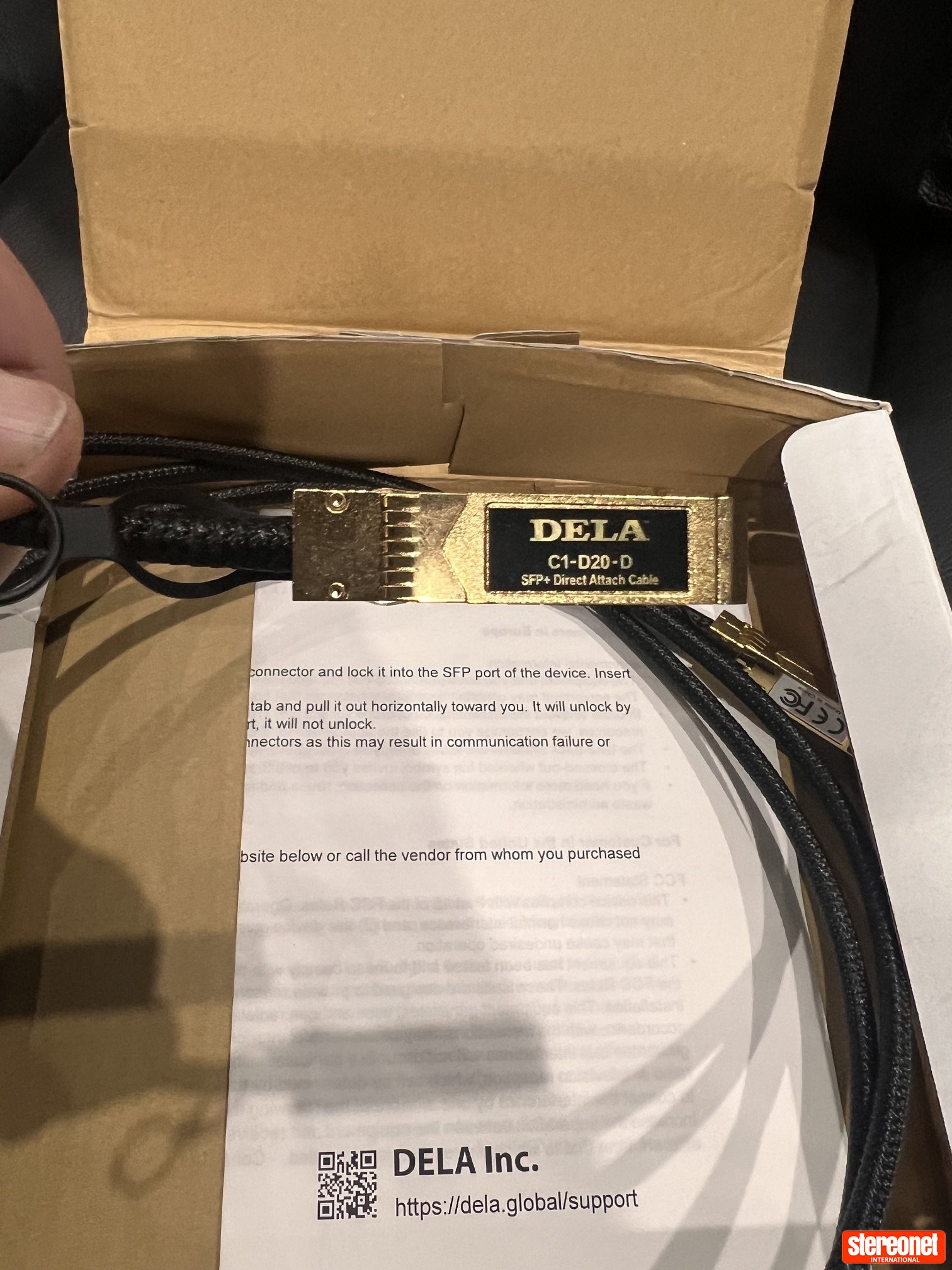 Melco Dela C1 SFP+ DAC Cable Digital Interconnect