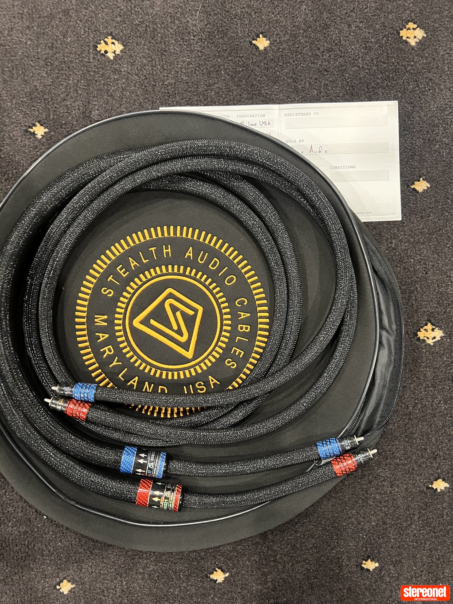 Stealth Audio Cables Sakra V17 Limited Edition Interconnect Cables (RCA)