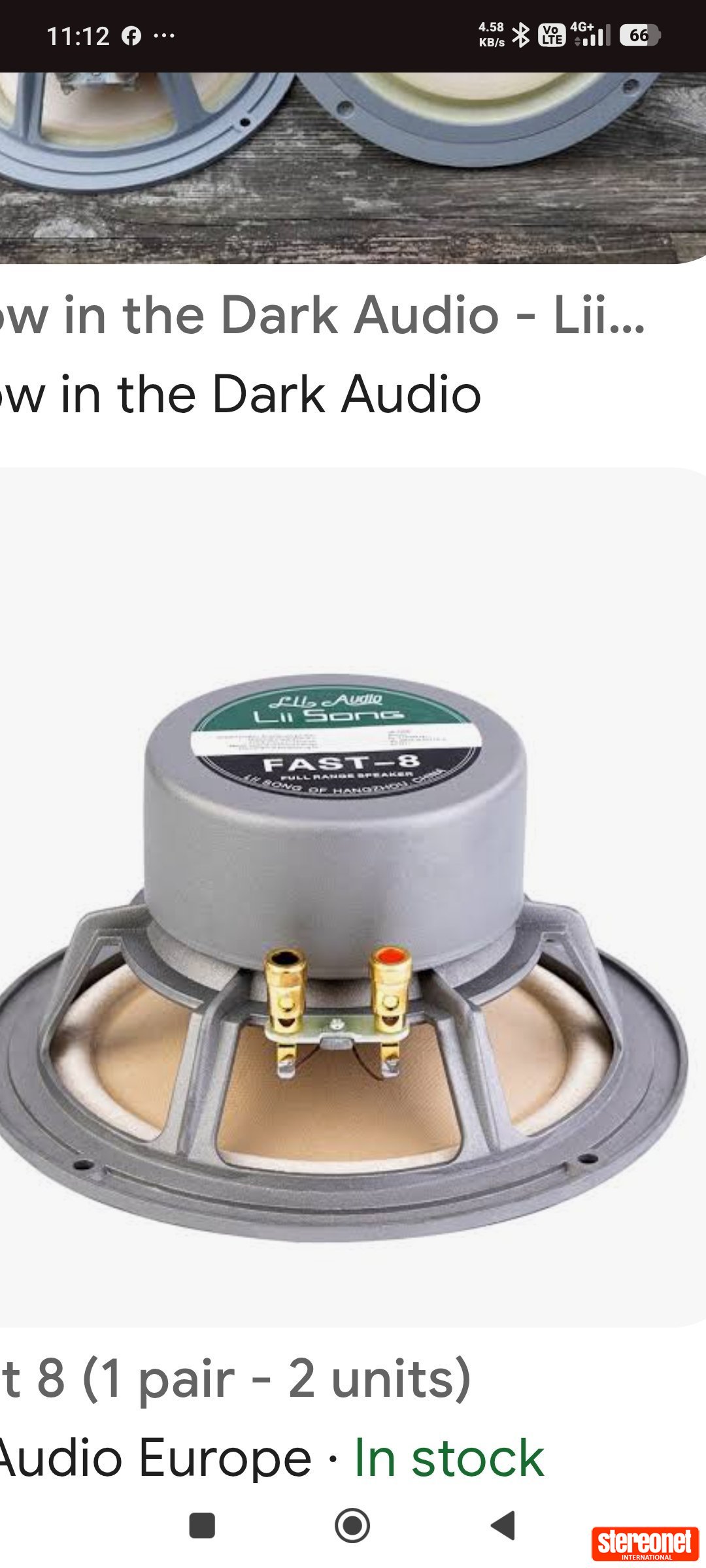 Lii Audio/Song Fast 8 ( 8 ohm) Full Range Driver
