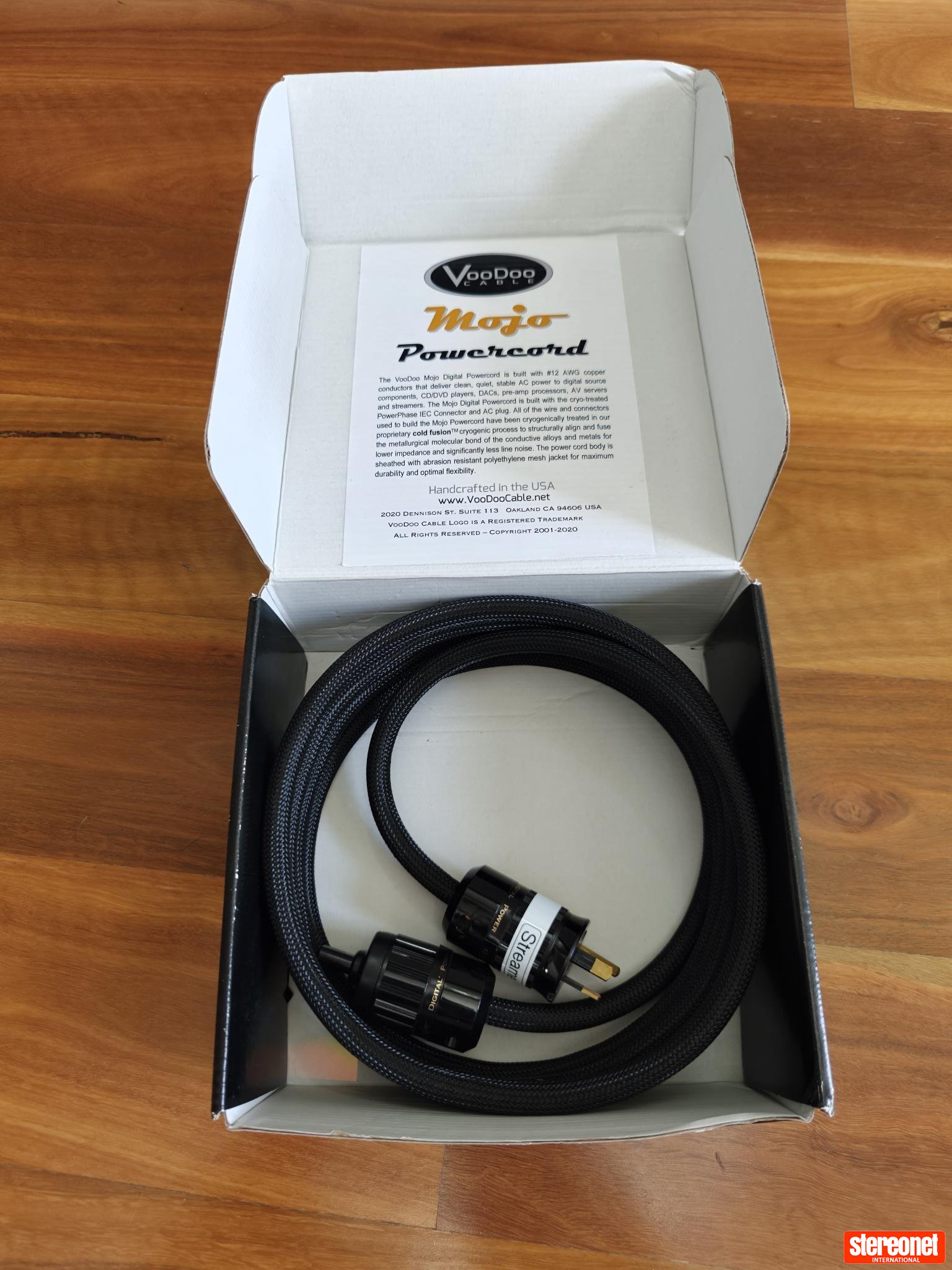 VooDoo Cable Mojo Power Cable C7 IEC AU Plug Figure 8 3m Power Cable