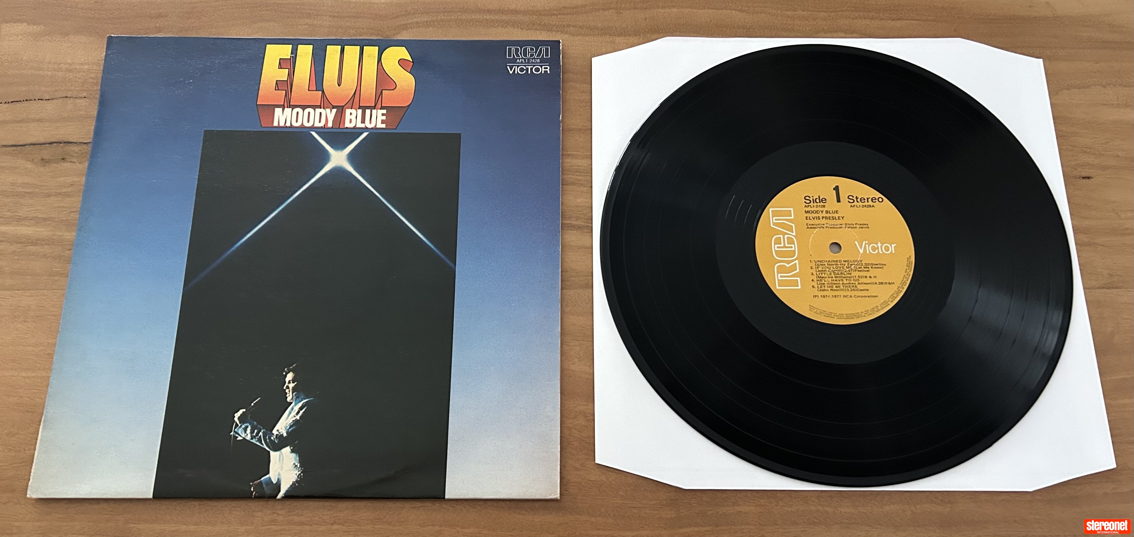 Elvis Presley “Moody Blue” 1977 Vinyl LP NZ Pressing - EX/EX Vinyl Record (LP)