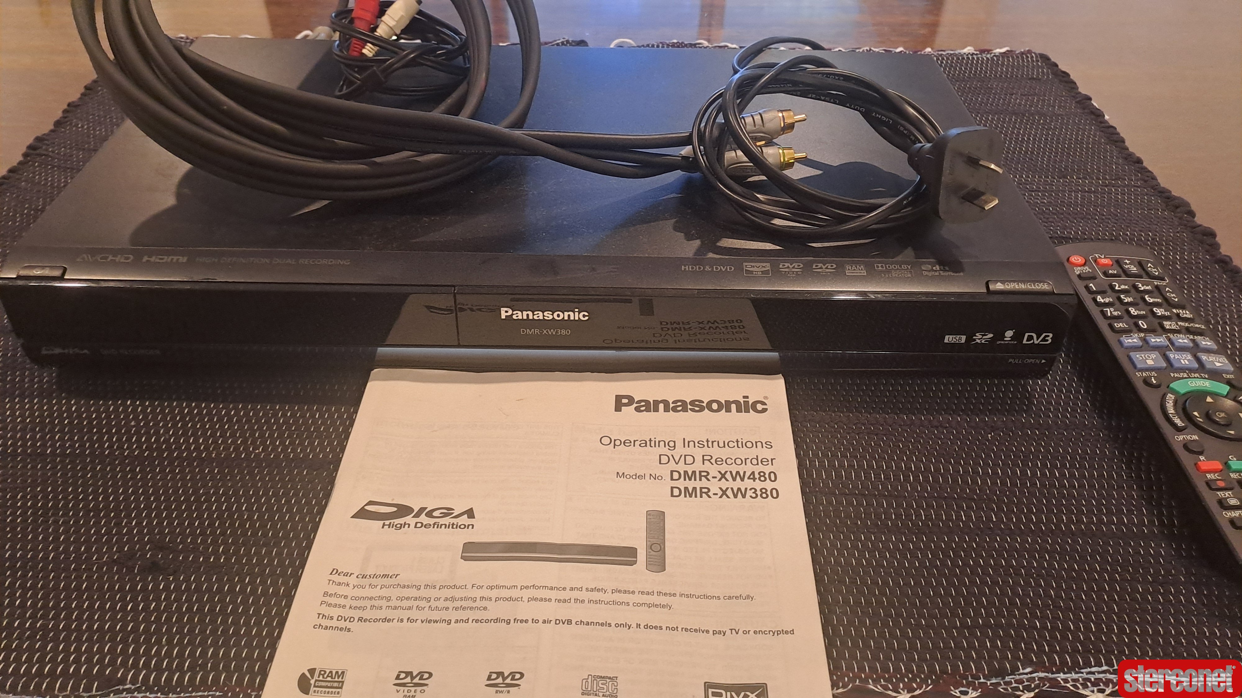 Panasonic HD DVD recorder player DMR-XW380 DVD Player