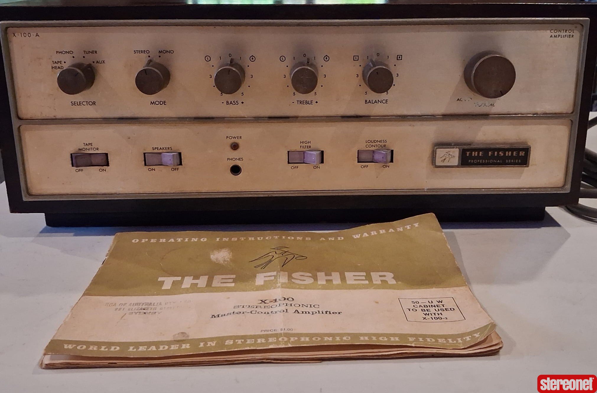 Fisher X-100 Integrated Amplifier (Valve)