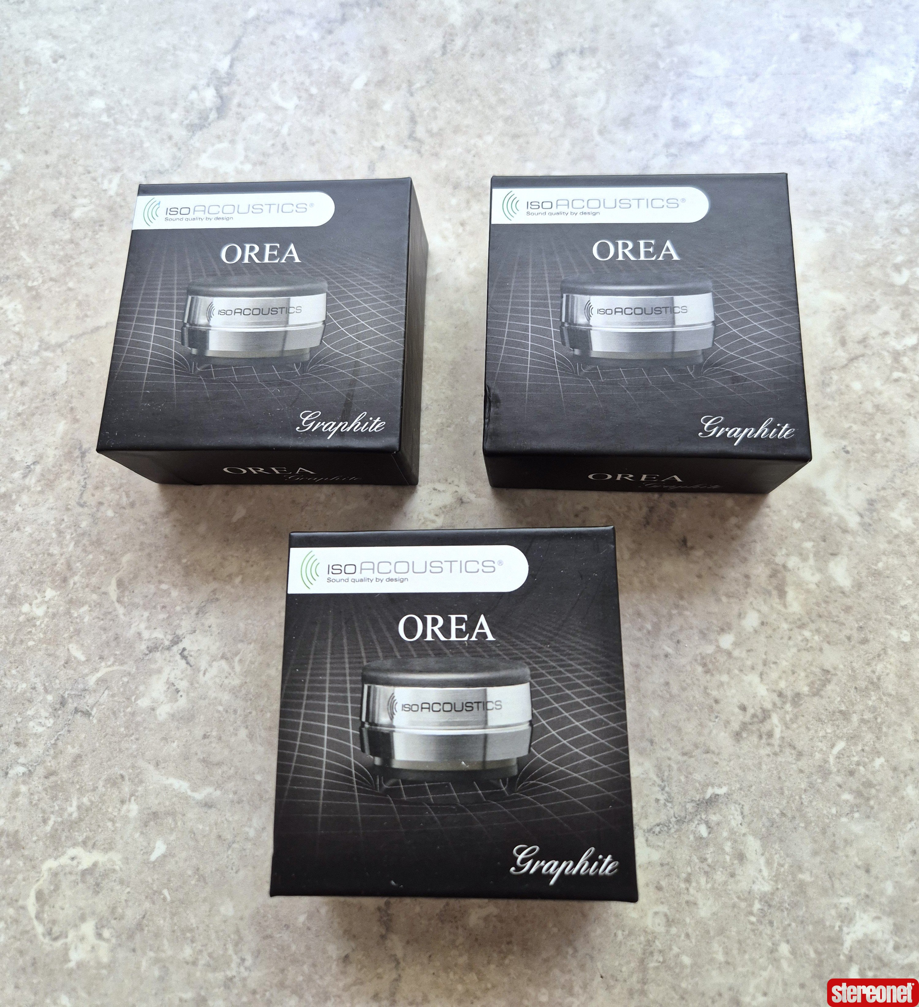 IsoAcoustics Orea Graphite Isolation Footers