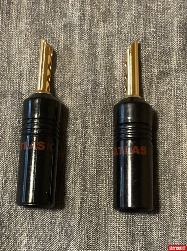Atlas Cables Non Solder Crimp Banana Plugs